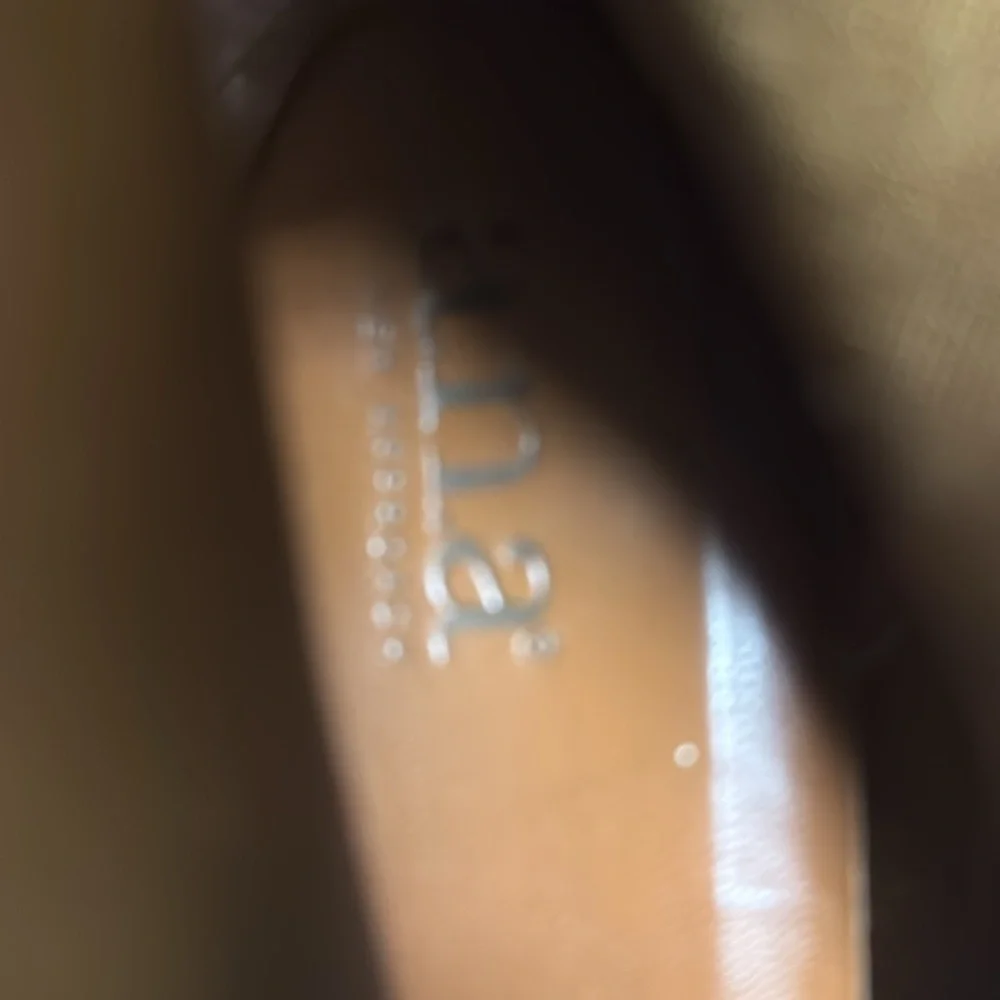 Leather Suede Tan Knee-High wedge Boots 8 - Picture 13 of 13